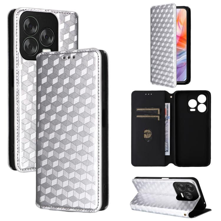 Cubic Grid Texture Flip Leather Phone Case, For ZTE Nubia S 5G / A403ZT, For ZTE Blade V70 Design 4G, For ZTE Blade V70 Max / nubia V70 Max, For ZTE nubia Z70 Ultra, For ZTE Blade V70 4G / nubia V70 4G, For ZTE nubia RedMagic 10 Pro / 10 Pro+          ...