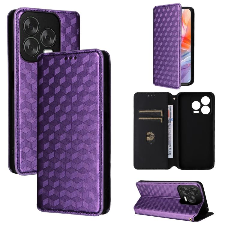 Cubic Grid Texture Flip Leather Phone Case, For ZTE Nubia S 5G / A403ZT, For ZTE Blade V70 Design 4G, For ZTE Blade V70 Max / nubia V70 Max, For ZTE nubia Z70 Ultra, For ZTE Blade V70 4G / nubia V70 4G, For ZTE nubia RedMagic 10 Pro / 10 Pro+          ...