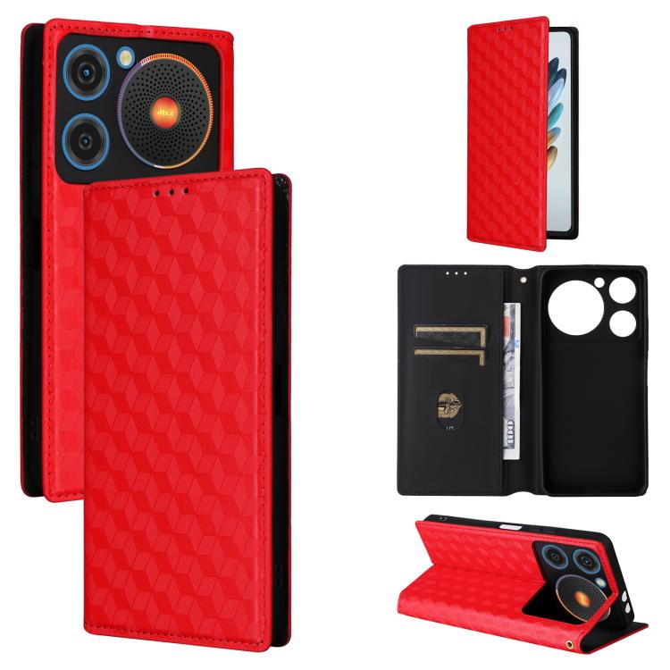 Cubic Grid Texture Flip Leather Phone Case, For ZTE nubia Focus Pro 5G, For ZTE nubia Neo 2 5G, For ZTE nubia Music / Z2353, For ZTE Blade A34, For ZTE Libero 5G IV / nubia LVY, For ZTE nubia Z60 Ultra 5G, For ZTE Blade A54                             ...