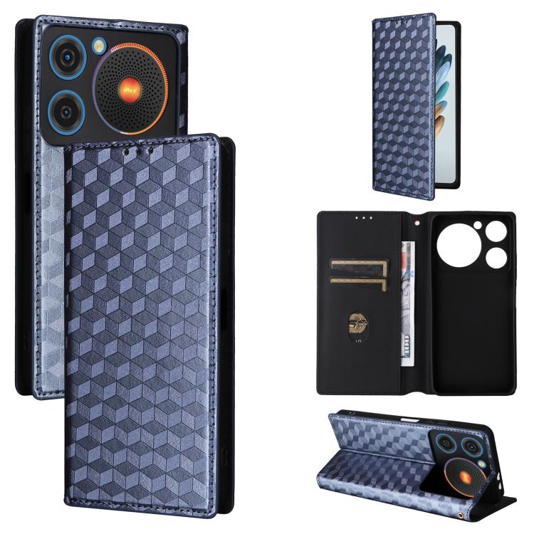 Cubic Grid Texture Flip Leather Phone Case, For ZTE nubia Focus Pro 5G, For ZTE nubia Neo 2 5G, For ZTE nubia Music / Z2353, For ZTE Blade A34, For ZTE Libero 5G IV / nubia LVY, For ZTE nubia Z60 Ultra 5G, For ZTE Blade A54                             ...