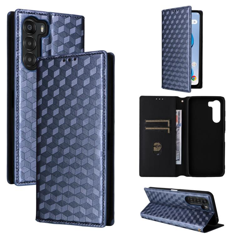 Cubic Grid Texture Flip Leather Phone Case, For ZTE Nubia S 5G / A403ZT, For ZTE Blade V70 Design 4G, For ZTE Blade V70 Max / nubia V70 Max, For ZTE nubia Z70 Ultra, For ZTE Blade V70 4G / nubia V70 4G, For ZTE nubia RedMagic 10 Pro / 10 Pro+          ...