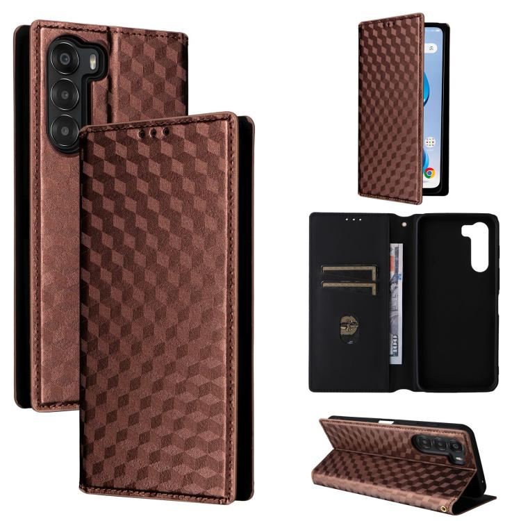 Cubic Grid Texture Flip Leather Phone Case, For ZTE Nubia S 5G / A403ZT, For ZTE Blade V70 Design 4G, For ZTE Blade V70 Max / nubia V70 Max, For ZTE nubia Z70 Ultra, For ZTE Blade V70 4G / nubia V70 4G, For ZTE nubia RedMagic 10 Pro / 10 Pro+          ...