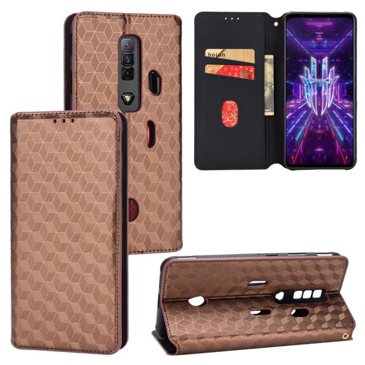 Cubic Grid Texture Flip Leather Phone Case, For ZTE Blade A32, For ZTE nubia RedMagic 8 Pro 5G / 8 Pro+, For ZTE Libero 5G III / A202ZT, For ZTE Blade A72 / V40 Vita, For ZTE nubia RedMagic 7, For ZTE Libero 5G II, For ZTE Blade L9                     ...
