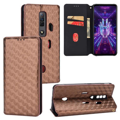 Cubic Grid Texture Flip Leather Phone Case, For ZTE Blade A32, For ZTE nubia RedMagic 8 Pro 5G / 8 Pro+, For ZTE Libero 5G III / A202ZT, For ZTE Blade A72 / V40 Vita, For ZTE nubia RedMagic 7, For ZTE Libero 5G II, For ZTE Blade L9                     ...