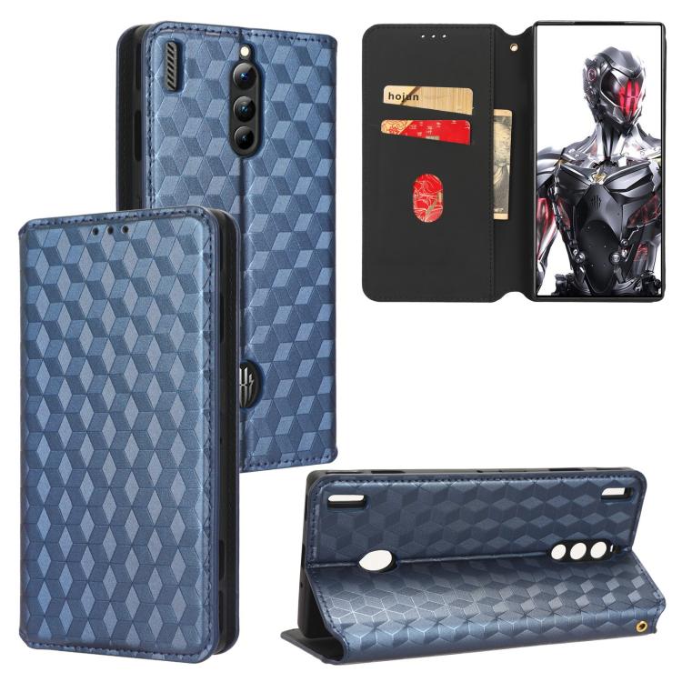 Cubic Grid Texture Flip Leather Phone Case, For ZTE Blade A32, For ZTE nubia RedMagic 8 Pro 5G / 8 Pro+, For ZTE Libero 5G III / A202ZT, For ZTE Blade A72 / V40 Vita, For ZTE nubia RedMagic 7, For ZTE Libero 5G II, For ZTE Blade L9                     ...