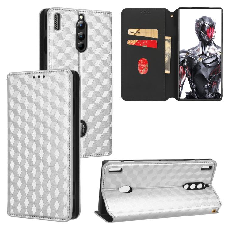 Cubic Grid Texture Flip Leather Phone Case, For ZTE Blade A32, For ZTE nubia RedMagic 8 Pro 5G / 8 Pro+, For ZTE Libero 5G III / A202ZT, For ZTE Blade A72 / V40 Vita, For ZTE nubia RedMagic 7, For ZTE Libero 5G II, For ZTE Blade L9                     ...