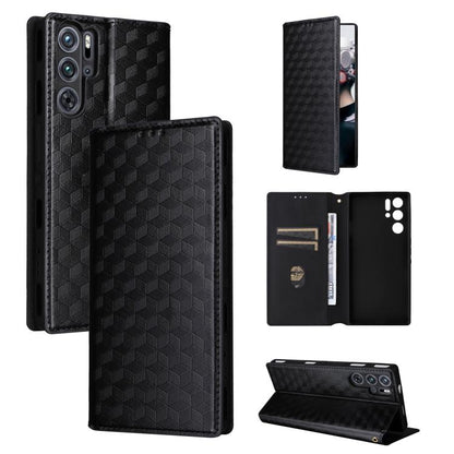 Cubic Grid Texture Flip Leather Phone Case, For ZTE nubia Focus Pro 5G, For ZTE nubia Neo 2 5G, For ZTE nubia Music / Z2353, For ZTE Blade A34, For ZTE Libero 5G IV / nubia LVY, For ZTE nubia Z60 Ultra 5G, For ZTE Blade A54                             ...