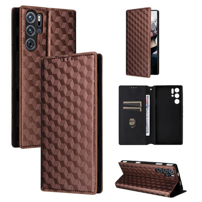 Cubic Grid Texture Flip Leather Phone Case, For ZTE nubia Focus Pro 5G, For ZTE nubia Neo 2 5G, For ZTE nubia Music / Z2353, For ZTE Blade A34, For ZTE Libero 5G IV / nubia LVY, For ZTE nubia Z60 Ultra 5G, For ZTE Blade A54                             ...