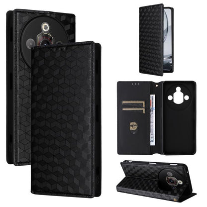 Cubic Grid Texture Flip Leather Phone Case, For ZTE nubia Focus Pro 5G, For ZTE nubia Neo 2 5G, For ZTE nubia Music / Z2353, For ZTE Blade A34, For ZTE Libero 5G IV / nubia LVY, For ZTE nubia Z60 Ultra 5G, For ZTE Blade A54                             ...