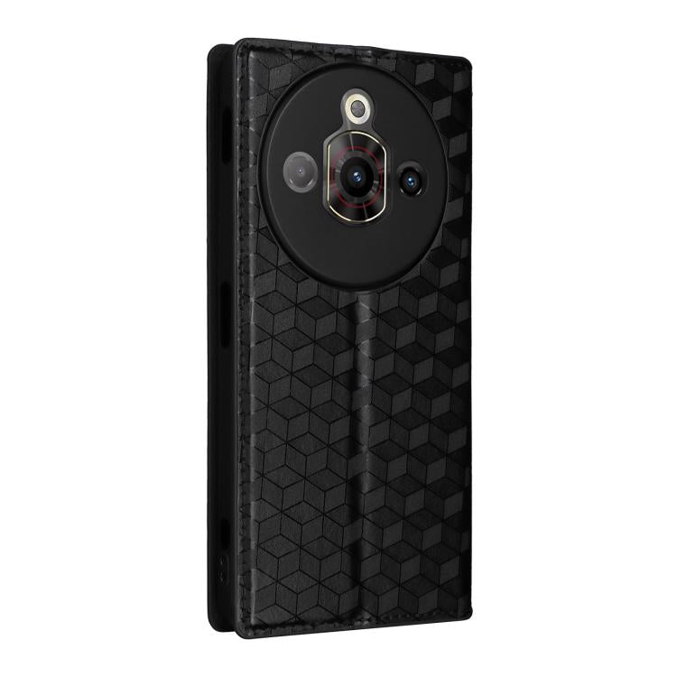 Cubic Grid Texture Flip Leather Phone Case, For ZTE nubia Focus Pro 5G, For ZTE nubia Neo 2 5G, For ZTE nubia Music / Z2353, For ZTE Blade A34, For ZTE Libero 5G IV / nubia LVY, For ZTE nubia Z60 Ultra 5G, For ZTE Blade A54                             ...