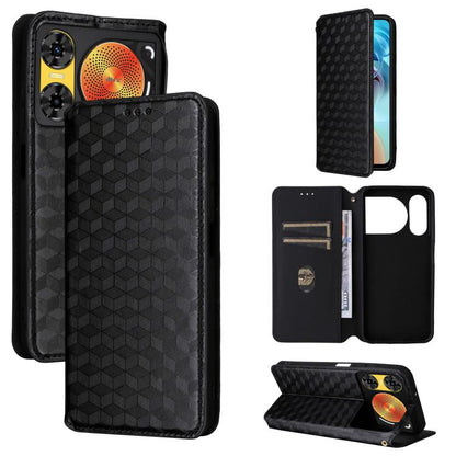 Cubic Grid Texture Flip Leather Phone Case, For ZTE nubia Air 5G, For ZTE nubia Z80 UItra, For ZTE nubia RedMagic 11 Pro+, For ZTE Blade A76 4G, For ZTE Blade A76 5G, For ZTE Blade A36 4G / nubia A36 4G, For ZTE nubia Neo 3 5G                          ...