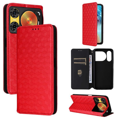 Cubic Grid Texture Flip Leather Phone Case, For ZTE nubia Air 5G, For ZTE nubia Z80 UItra, For ZTE nubia RedMagic 11 Pro+, For ZTE Blade A76 4G, For ZTE Blade A76 5G, For ZTE Blade A36 4G / nubia A36 4G, For ZTE nubia Neo 3 5G                          ...