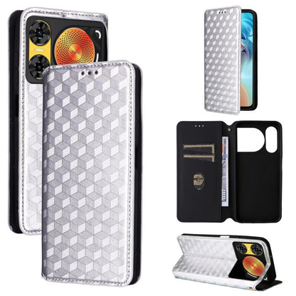 Cubic Grid Texture Flip Leather Phone Case, For ZTE nubia Air 5G, For ZTE nubia Z80 UItra, For ZTE nubia RedMagic 11 Pro+, For ZTE Blade A76 4G, For ZTE Blade A76 5G, For ZTE Blade A36 4G / nubia A36 4G, For ZTE nubia Neo 3 5G                          ...