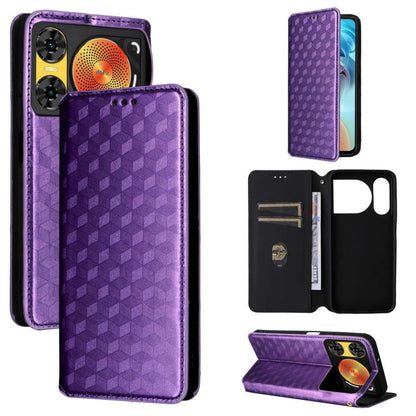 Cubic Grid Texture Flip Leather Phone Case, For ZTE nubia Air 5G, For ZTE nubia Z80 UItra, For ZTE nubia RedMagic 11 Pro+, For ZTE Blade A76 4G, For ZTE Blade A76 5G, For ZTE Blade A36 4G / nubia A36 4G, For ZTE nubia Neo 3 5G                          ...