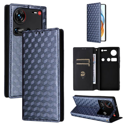 Cubic Grid Texture Flip Leather Phone Case, For ZTE Nubia S 5G / A403ZT, For ZTE Blade V70 Design 4G, For ZTE Blade V70 Max / nubia V70 Max, For ZTE nubia Z70 Ultra, For ZTE Blade V70 4G / nubia V70 4G, For ZTE nubia RedMagic 10 Pro / 10 Pro+          ...
