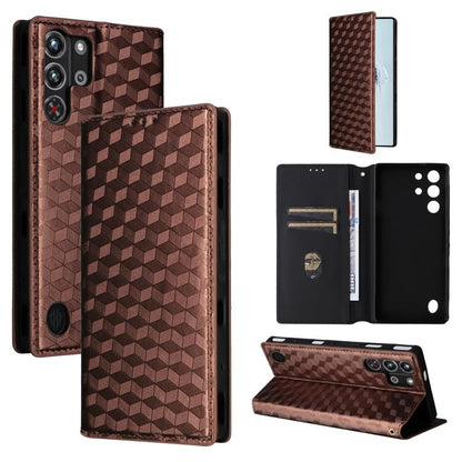 Cubic Grid Texture Flip Leather Phone Case, For ZTE Nubia S 5G / A403ZT, For ZTE Blade V70 Design 4G, For ZTE Blade V70 Max / nubia V70 Max, For ZTE nubia Z70 Ultra, For ZTE Blade V70 4G / nubia V70 4G, For ZTE nubia RedMagic 10 Pro / 10 Pro+          ...