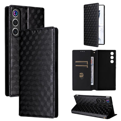 Cubic Grid Texture Flip Leather Phone Case, For ZTE nubia Air 5G, For ZTE nubia Z80 UItra, For ZTE nubia RedMagic 11 Pro+, For ZTE Blade A76 4G, For ZTE Blade A76 5G, For ZTE Blade A36 4G / nubia A36 4G, For ZTE nubia Neo 3 5G                          ...