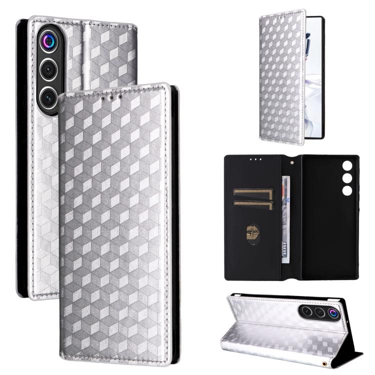 Cubic Grid Texture Flip Leather Phone Case, For ZTE nubia Air 5G, For ZTE nubia Z80 UItra, For ZTE nubia RedMagic 11 Pro+, For ZTE Blade A76 4G, For ZTE Blade A76 5G, For ZTE Blade A36 4G / nubia A36 4G, For ZTE nubia Neo 3 5G                          ...