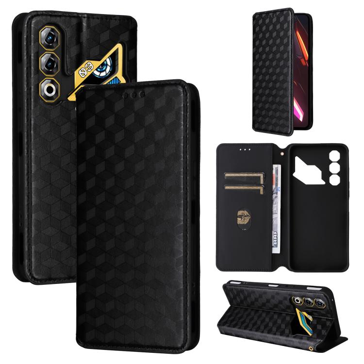 Cubic Grid Texture Flip Leather Phone Case, For ZTE nubia Air 5G, For ZTE nubia Z80 UItra, For ZTE nubia RedMagic 11 Pro+, For ZTE Blade A76 4G, For ZTE Blade A76 5G, For ZTE Blade A36 4G / nubia A36 4G, For ZTE nubia Neo 3 5G                          ...
