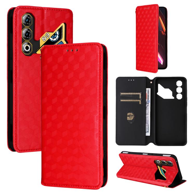 Cubic Grid Texture Flip Leather Phone Case, For ZTE nubia Air 5G, For ZTE nubia Z80 UItra, For ZTE nubia RedMagic 11 Pro+, For ZTE Blade A76 4G, For ZTE Blade A76 5G, For ZTE Blade A36 4G / nubia A36 4G, For ZTE nubia Neo 3 5G                          ...