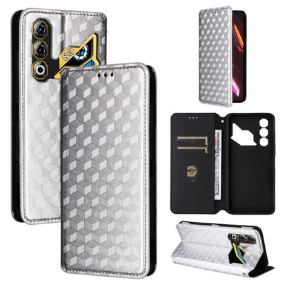 Cubic Grid Texture Flip Leather Phone Case, For ZTE nubia Air 5G, For ZTE nubia Z80 UItra, For ZTE nubia RedMagic 11 Pro+, For ZTE Blade A76 4G, For ZTE Blade A76 5G, For ZTE Blade A36 4G / nubia A36 4G, For ZTE nubia Neo 3 5G                          ...