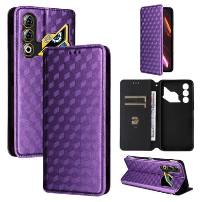 Cubic Grid Texture Flip Leather Phone Case, For ZTE nubia Air 5G, For ZTE nubia Z80 UItra, For ZTE nubia RedMagic 11 Pro+, For ZTE Blade A76 4G, For ZTE Blade A76 5G, For ZTE Blade A36 4G / nubia A36 4G, For ZTE nubia Neo 3 5G                          ...