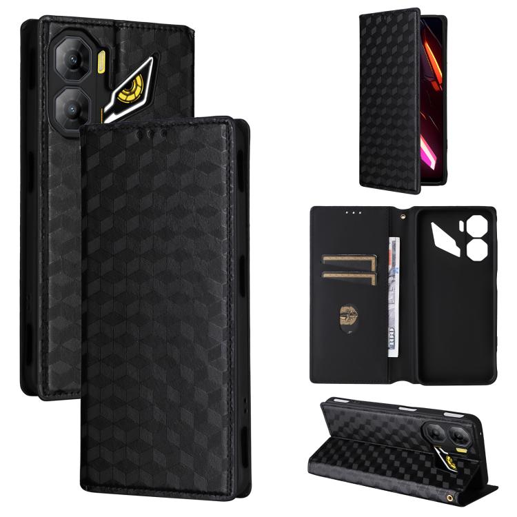 Cubic Grid Texture Flip Leather Phone Case, For ZTE nubia Air 5G, For ZTE nubia Z80 UItra, For ZTE nubia RedMagic 11 Pro+, For ZTE Blade A76 4G, For ZTE Blade A76 5G, For ZTE Blade A36 4G / nubia A36 4G, For ZTE nubia Neo 3 5G                          ...