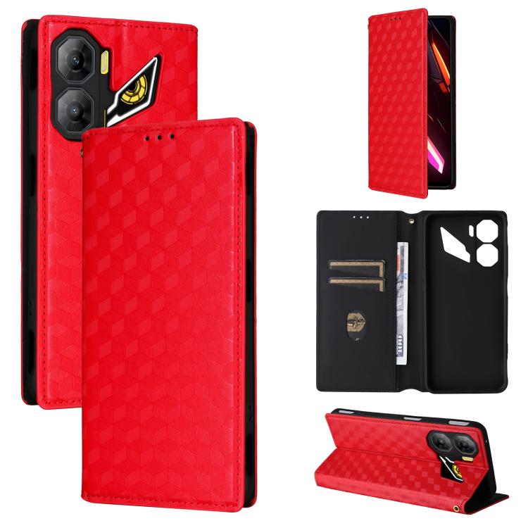 Cubic Grid Texture Flip Leather Phone Case, For ZTE nubia Air 5G, For ZTE nubia Z80 UItra, For ZTE nubia RedMagic 11 Pro+, For ZTE Blade A76 4G, For ZTE Blade A76 5G, For ZTE Blade A36 4G / nubia A36 4G, For ZTE nubia Neo 3 5G                          ...
