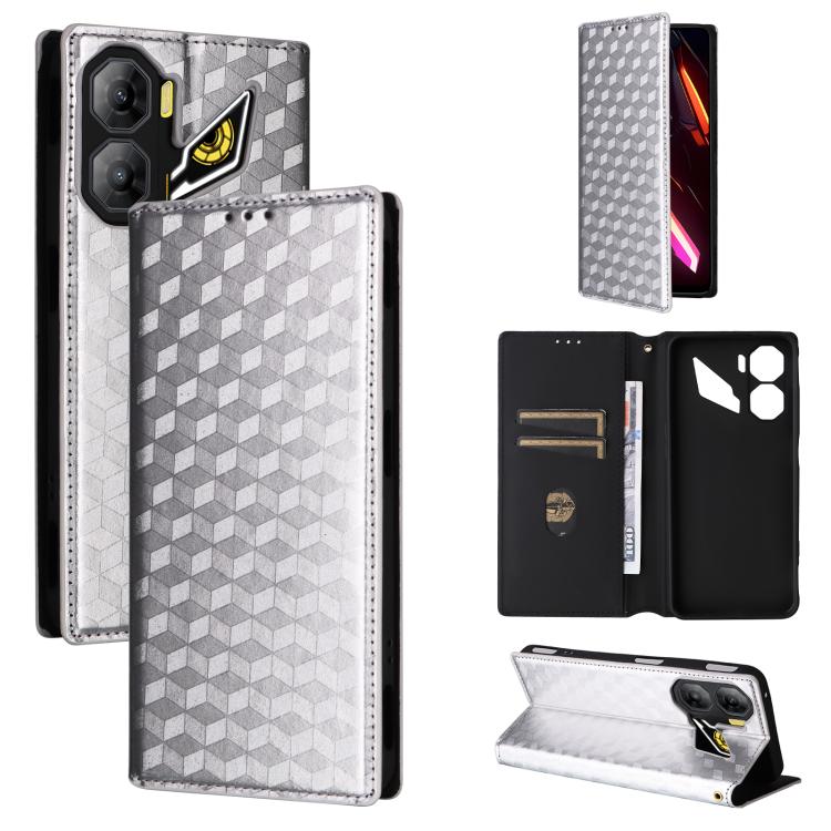 Cubic Grid Texture Flip Leather Phone Case, For ZTE nubia Air 5G, For ZTE nubia Z80 UItra, For ZTE nubia RedMagic 11 Pro+, For ZTE Blade A76 4G, For ZTE Blade A76 5G, For ZTE Blade A36 4G / nubia A36 4G, For ZTE nubia Neo 3 5G                          ...