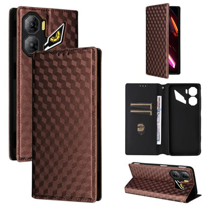 Cubic Grid Texture Flip Leather Phone Case, For ZTE nubia Air 5G, For ZTE nubia Z80 UItra, For ZTE nubia RedMagic 11 Pro+, For ZTE Blade A76 4G, For ZTE Blade A76 5G, For ZTE Blade A36 4G / nubia A36 4G, For ZTE nubia Neo 3 5G                          ...