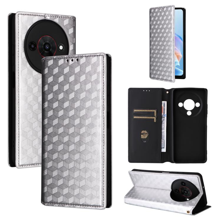 Cubic Grid Texture Flip Leather Phone Case, For ZTE nubia Air 5G, For ZTE nubia Z80 UItra, For ZTE nubia RedMagic 11 Pro+, For ZTE Blade A76 4G, For ZTE Blade A76 5G, For ZTE Blade A36 4G / nubia A36 4G, For ZTE nubia Neo 3 5G                          ...