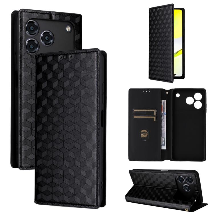 Cubic Grid Texture Flip Leather Phone Case, For ZTE nubia Air 5G, For ZTE nubia Z80 UItra, For ZTE nubia RedMagic 11 Pro+, For ZTE Blade A76 4G, For ZTE Blade A76 5G, For ZTE Blade A36 4G / nubia A36 4G, For ZTE nubia Neo 3 5G                          ...