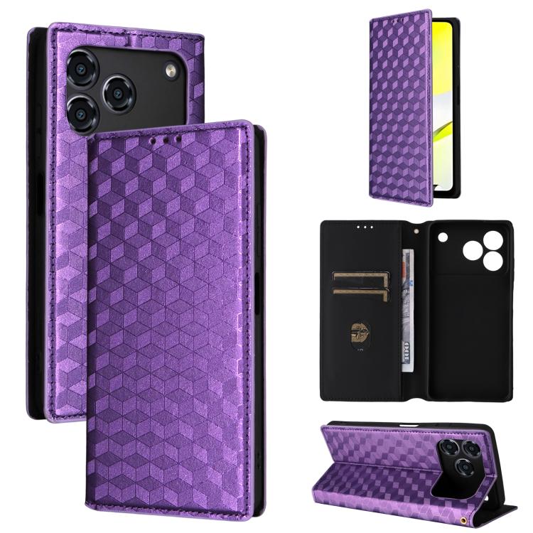 Cubic Grid Texture Flip Leather Phone Case, For ZTE nubia Air 5G, For ZTE nubia Z80 UItra, For ZTE nubia RedMagic 11 Pro+, For ZTE Blade A76 4G, For ZTE Blade A76 5G, For ZTE Blade A36 4G / nubia A36 4G, For ZTE nubia Neo 3 5G                          ...