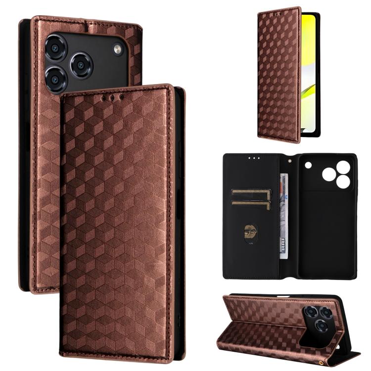 Cubic Grid Texture Flip Leather Phone Case, For ZTE nubia Air 5G, For ZTE nubia Z80 UItra, For ZTE nubia RedMagic 11 Pro+, For ZTE Blade A76 4G, For ZTE Blade A76 5G, For ZTE Blade A36 4G / nubia A36 4G, For ZTE nubia Neo 3 5G                          ...