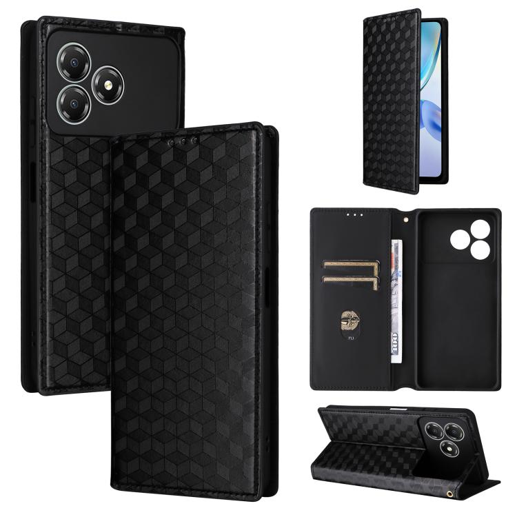 Cubic Grid Texture Flip Leather Phone Case, For ZTE nubia Air 5G, For ZTE nubia Z80 UItra, For ZTE nubia RedMagic 11 Pro+, For ZTE Blade A76 4G, For ZTE Blade A76 5G, For ZTE Blade A36 4G / nubia A36 4G, For ZTE nubia Neo 3 5G                          ...