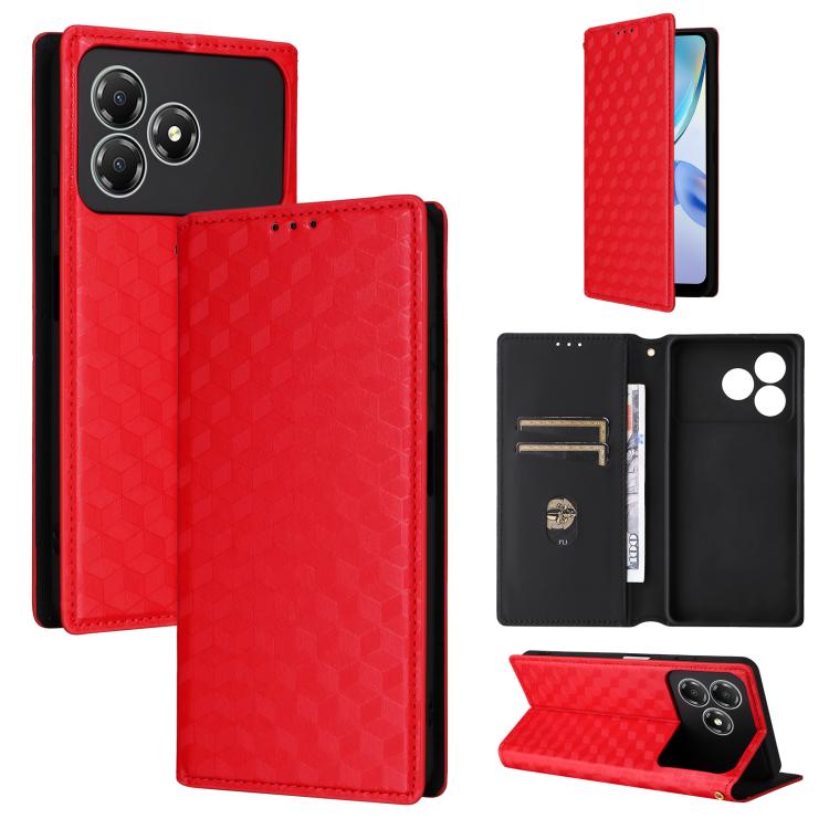Cubic Grid Texture Flip Leather Phone Case, For ZTE nubia Air 5G, For ZTE nubia Z80 UItra, For ZTE nubia RedMagic 11 Pro+, For ZTE Blade A76 4G, For ZTE Blade A76 5G, For ZTE Blade A36 4G / nubia A36 4G, For ZTE nubia Neo 3 5G                          ...