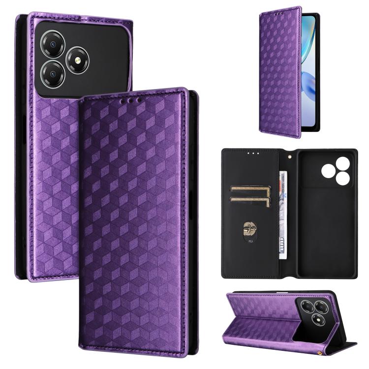 Cubic Grid Texture Flip Leather Phone Case, For ZTE nubia Air 5G, For ZTE nubia Z80 UItra, For ZTE nubia RedMagic 11 Pro+, For ZTE Blade A76 4G, For ZTE Blade A76 5G, For ZTE Blade A36 4G / nubia A36 4G, For ZTE nubia Neo 3 5G                          ...