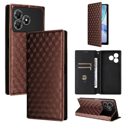 Cubic Grid Texture Flip Leather Phone Case, For ZTE nubia Air 5G, For ZTE nubia Z80 UItra, For ZTE nubia RedMagic 11 Pro+, For ZTE Blade A76 4G, For ZTE Blade A76 5G, For ZTE Blade A36 4G / nubia A36 4G, For ZTE nubia Neo 3 5G                          ...