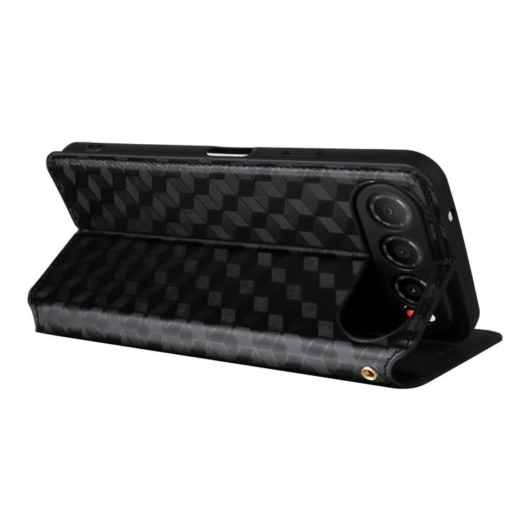 Cubic Grid Texture Flip Leather Phone Case, For ZTE nubia Air 5G, For ZTE nubia Z80 UItra, For ZTE nubia RedMagic 11 Pro+, For ZTE Blade A76 4G, For ZTE Blade A76 5G, For ZTE Blade A36 4G / nubia A36 4G, For ZTE nubia Neo 3 5G                          ...