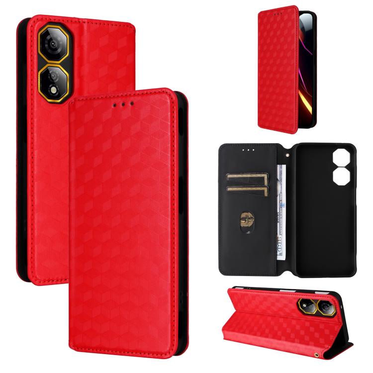 Cubic Grid Texture Flip Leather Phone Case, For ZTE nubia Focus Pro 5G, For ZTE nubia Neo 2 5G, For ZTE nubia Music / Z2353, For ZTE Blade A34, For ZTE Libero 5G IV / nubia LVY, For ZTE nubia Z60 Ultra 5G, For ZTE Blade A54                             ...