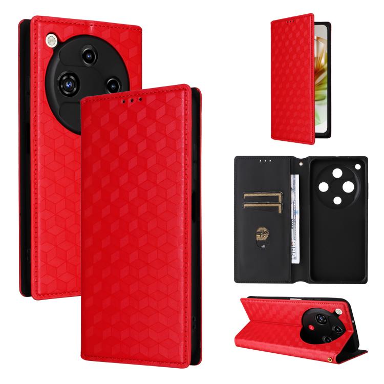 Cubic Grid Texture Flip Leather Phone Case, For ZTE nubia Air 5G, For ZTE nubia Z80 UItra, For ZTE nubia RedMagic 11 Pro+, For ZTE Blade A76 4G, For ZTE Blade A76 5G, For ZTE Blade A36 4G / nubia A36 4G, For ZTE nubia Neo 3 5G                          ...