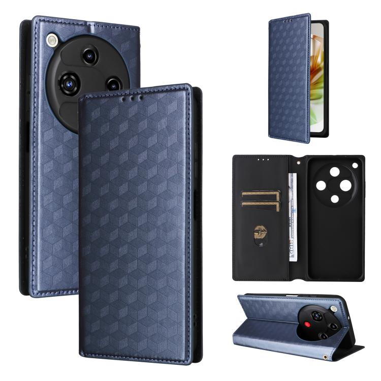 Cubic Grid Texture Flip Leather Phone Case, For ZTE nubia Air 5G, For ZTE nubia Z80 UItra, For ZTE nubia RedMagic 11 Pro+, For ZTE Blade A76 4G, For ZTE Blade A76 5G, For ZTE Blade A36 4G / nubia A36 4G, For ZTE nubia Neo 3 5G                          ...