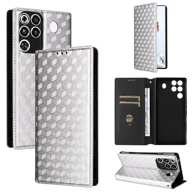 Cubic Grid Texture Flip Leather Phone Case, For ZTE nubia Air 5G, For ZTE nubia Z80 UItra, For ZTE nubia RedMagic 11 Pro+, For ZTE Blade A76 4G, For ZTE Blade A76 5G, For ZTE Blade A36 4G / nubia A36 4G, For ZTE nubia Neo 3 5G                          ...