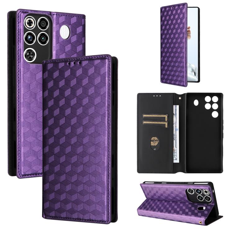 Cubic Grid Texture Flip Leather Phone Case, For ZTE nubia Air 5G, For ZTE nubia Z80 UItra, For ZTE nubia RedMagic 11 Pro+, For ZTE Blade A76 4G, For ZTE Blade A76 5G, For ZTE Blade A36 4G / nubia A36 4G, For ZTE nubia Neo 3 5G                          ...