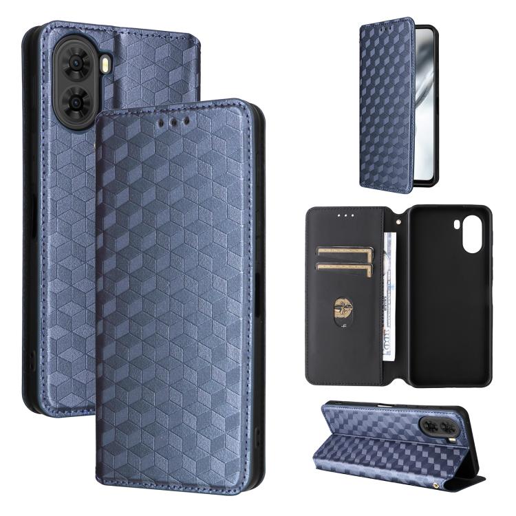 Cubic Grid Texture Flip Leather Phone Case, For ZTE nubia A57 4G, For ZTE nubia Air Pro 5G, For ZTE Kantan Sumaho5 A601ZT, For ZTE nubia Neo 5 Pro 5G, For ZTE nubia Neo 5 5G, For ZTE nubia P9 Pro 5G / Optus X Pro 2 5G, For ZTE nubia Neo 5 GT 5G        ...