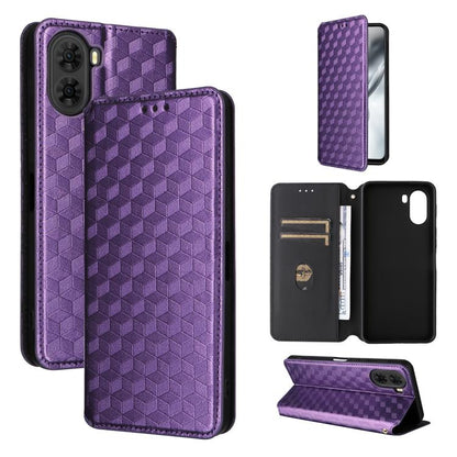 Cubic Grid Texture Flip Leather Phone Case, For ZTE nubia A57 4G, For ZTE nubia Air Pro 5G, For ZTE Kantan Sumaho5 A601ZT, For ZTE nubia Neo 5 Pro 5G, For ZTE nubia Neo 5 5G, For ZTE nubia P9 Pro 5G / Optus X Pro 2 5G, For ZTE nubia Neo 5 GT 5G        ...
