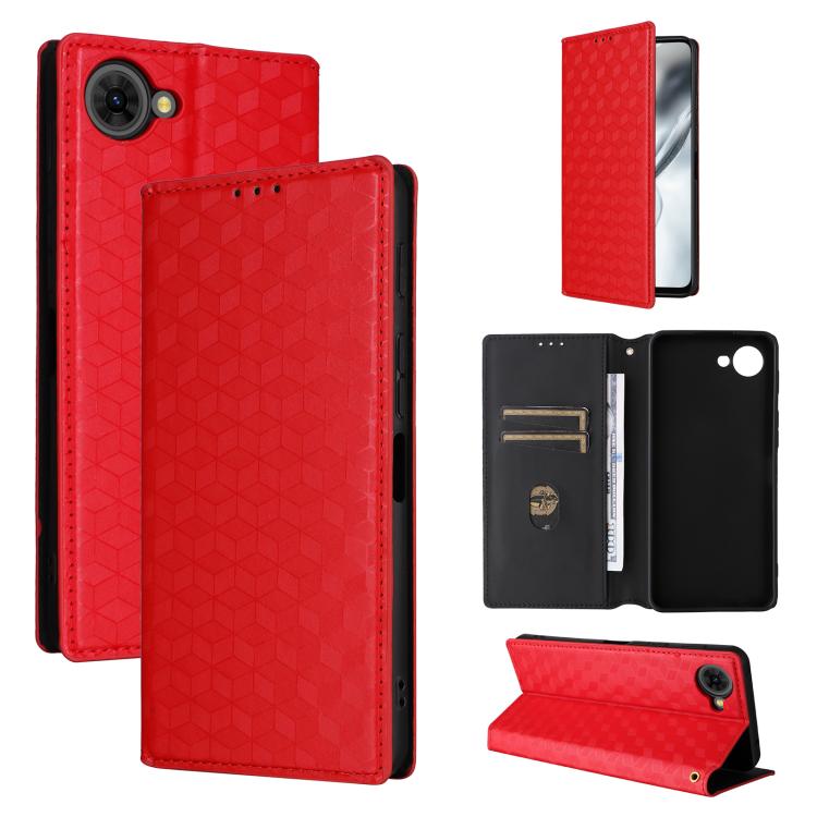 Cubic Grid Texture Flip Leather Phone Case, For ZTE nubia A57 4G, For ZTE nubia Air Pro 5G, For ZTE Kantan Sumaho5 A601ZT, For ZTE nubia Neo 5 Pro 5G, For ZTE nubia Neo 5 5G, For ZTE nubia P9 Pro 5G / Optus X Pro 2 5G, For ZTE nubia Neo 5 GT 5G        ...