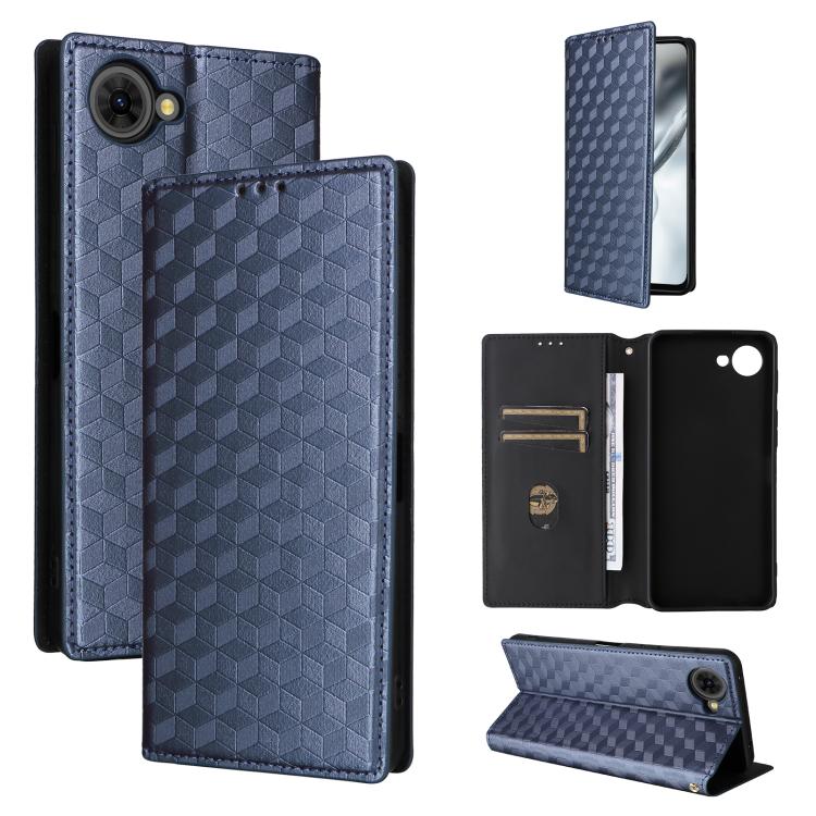 Cubic Grid Texture Flip Leather Phone Case, For ZTE nubia A57 4G, For ZTE nubia Air Pro 5G, For ZTE Kantan Sumaho5 A601ZT, For ZTE nubia Neo 5 Pro 5G, For ZTE nubia Neo 5 5G, For ZTE nubia P9 Pro 5G / Optus X Pro 2 5G, For ZTE nubia Neo 5 GT 5G        ...