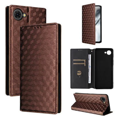 Cubic Grid Texture Flip Leather Phone Case, For ZTE nubia A57 4G, For ZTE nubia Air Pro 5G, For ZTE Kantan Sumaho5 A601ZT, For ZTE nubia Neo 5 Pro 5G, For ZTE nubia Neo 5 5G, For ZTE nubia P9 Pro 5G / Optus X Pro 2 5G, For ZTE nubia Neo 5 GT 5G        ...