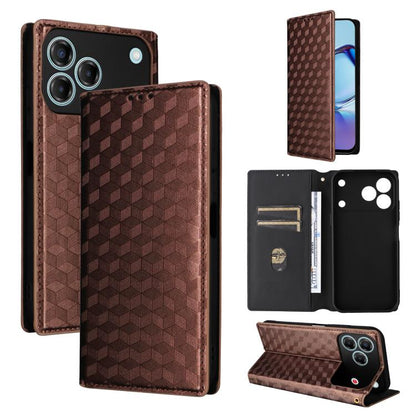 Cubic Grid Texture Flip Leather Phone Case, For ZTE nubia A57 4G, For ZTE nubia Air Pro 5G, For ZTE Kantan Sumaho5 A601ZT, For ZTE nubia Neo 5 Pro 5G, For ZTE nubia Neo 5 5G, For ZTE nubia P9 Pro 5G / Optus X Pro 2 5G, For ZTE nubia Neo 5 GT 5G        ...